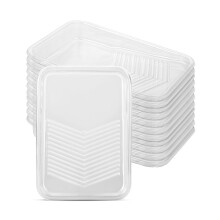Bates - Rivestimento per vaschetta di vernice da 9 pollici, 10 pezzi, vaschette di vernice trasparenti, vaschette di vernice in plastica, vaschet