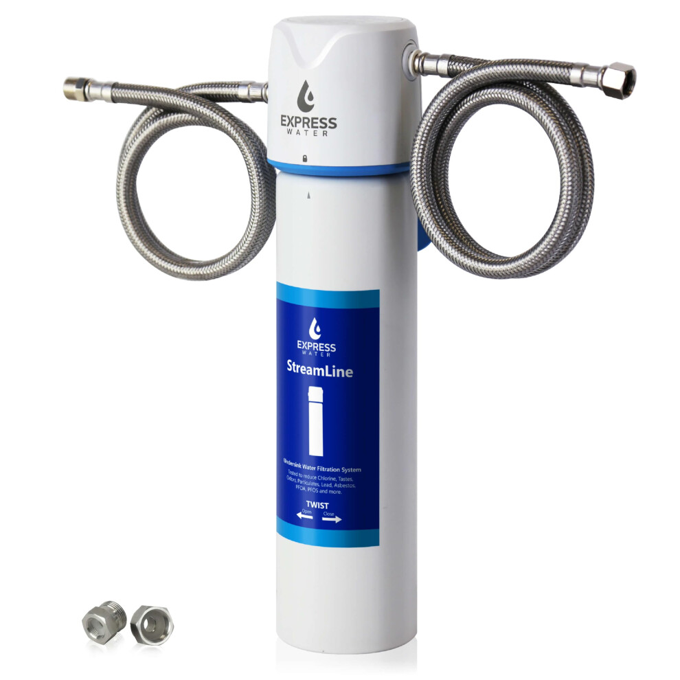 Express Water StreamLine USC001 Under Sink Water Filter System  Reduces PFAS  PFOAPFOS  Lead  Chlorine  Under Counter Water Fil