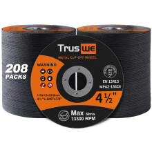 Truswe 208 pachet de ro?i taiate - 4 1/2 inch metal ?i roata de taiere din o?el inoxidabil pentru unghiul de tocat ultra sub?ire disc de taiere a