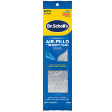 Dr. Scholl's Double Air Pillo + 1 pari pohjallisia, unisex (6 kpl pakkaus), miesten koot 7-13, naisten koot 5-10