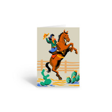 Stonehouse Collection | Cowgirl Boxed Blank Tack Not Cards | 10 Boxade kort och kuvert | Western Note Cards | USA Made (Standard)