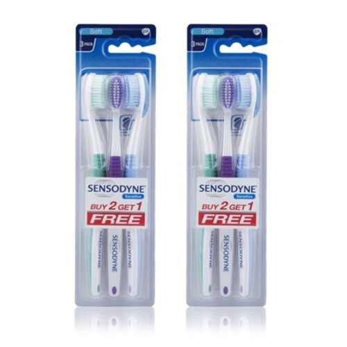 Sensodyne Brosse     dents Sensodyne Sensitive Soft Sensitive Teeth Lot de 3