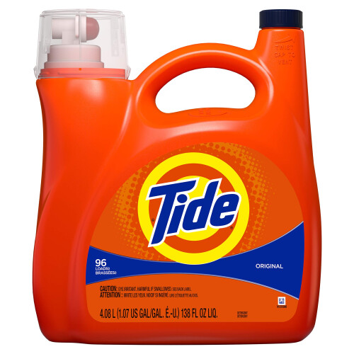 Υγρό Απορρυπαντικό Ρούχων Tide, Αρχικό, 96 Πλύσεις 138 Fl Oz