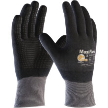 ATG 34-846T/M Maxiflex Endurance, 15G Nylon, Vollnitril mit Mikro-Punkten, Grau M
