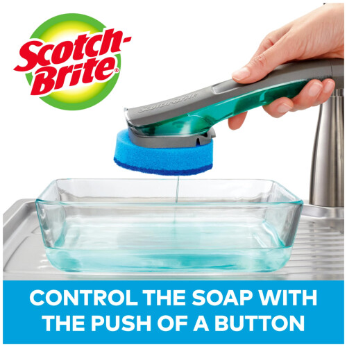 Scotch-Brite Non-Scratch Advanced Soap Control Dishwand Kit  Includes 2