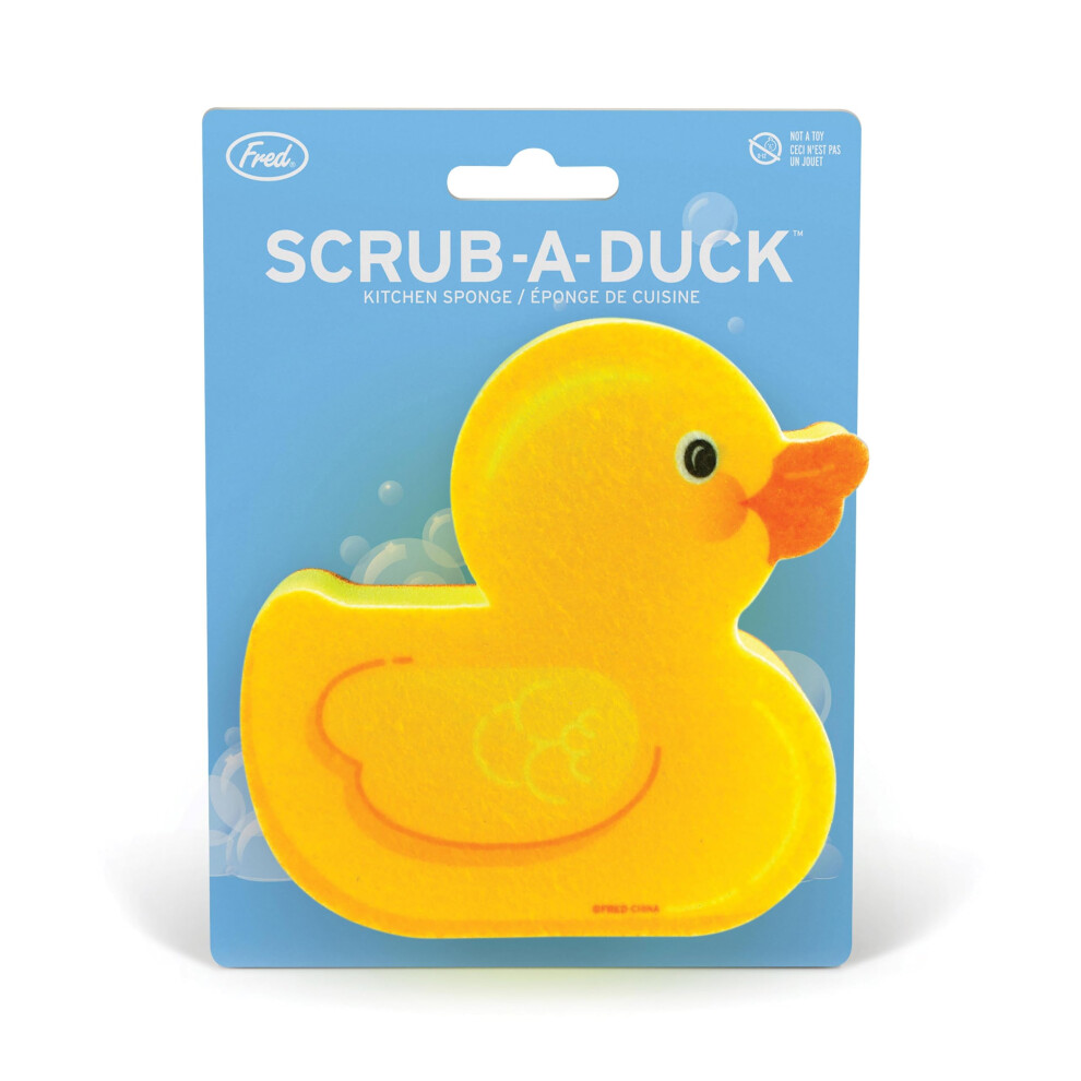 V   ritable    ponge de cuisine Fred Scrub-A-Duck Jaune