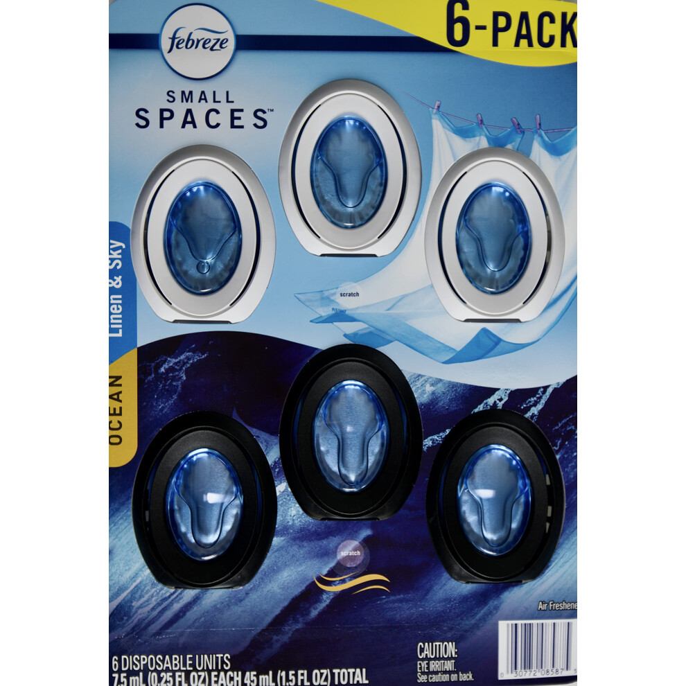 Febreze Small Spaces Unstopables Variety 0.25 Fluid Ounce Pack Of 6