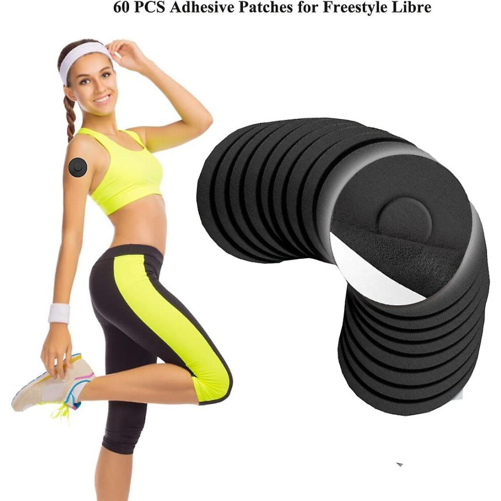 Black (, 10Pcs) Sensor Covers For Freestyle Libre, Sensor Adhesive Patches Waterproof Cgm Sensor Protection No Glue