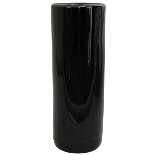 Orientalne meble 24 "" Solid Black Porcelain Parrella Stand