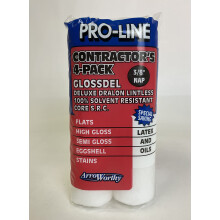 9fgl3-4pk 9" 3/8" Nap Glossdel Lintfri - Vit Rolleröverdrag 4/Pack