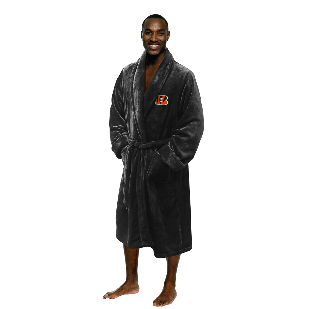 Peignoir de bain unisexe au toucher soie Northwest NFL Cincinnati Bengals, taille L/XL, couleurs de l'   quipe