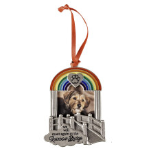 Pam   tn    fotoozdoba pre dom   ce zvierat    Rainbow Bridge Pam   tn    vianocn    ozdoba pre psov alebo macky od Abbey & CA Gift