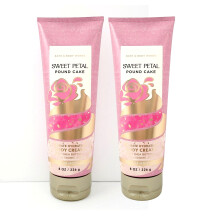 Bath & Body Works Ultimate Hydration Body Cream, 2er-Pack (Sweet Petal Pound Cake), 8,0 Flssigunzen, 1,0 Pfund