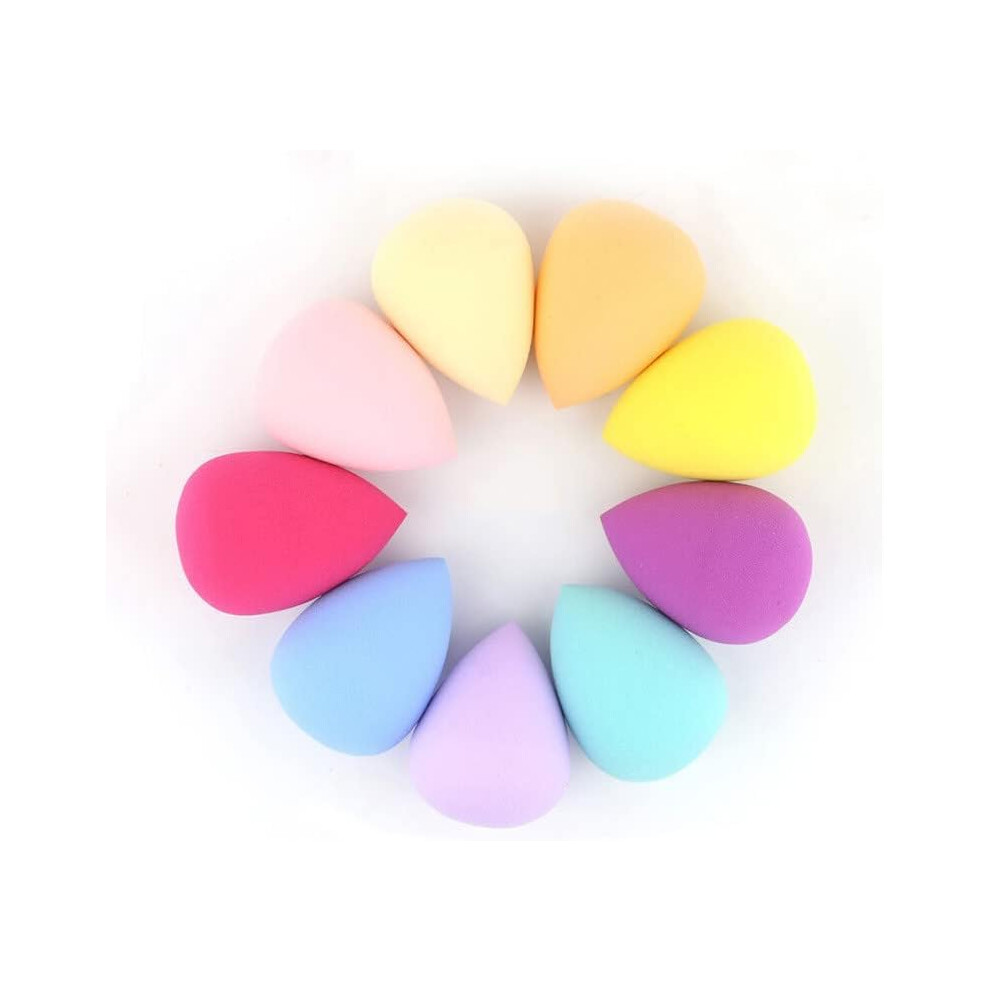 Jjlfresheners 4 Pcs Makeup Sponges Set Pro Beauty Flawless Makeup Sponges Blender Foundation Puff Multi Color Shape Water Drop Shape