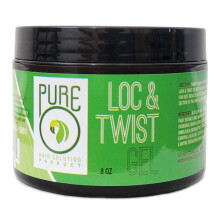 Pure O Hair Solution Lock Twist Gel 8 oz - Fixare puternică pentru răsuciri definite, de durată
