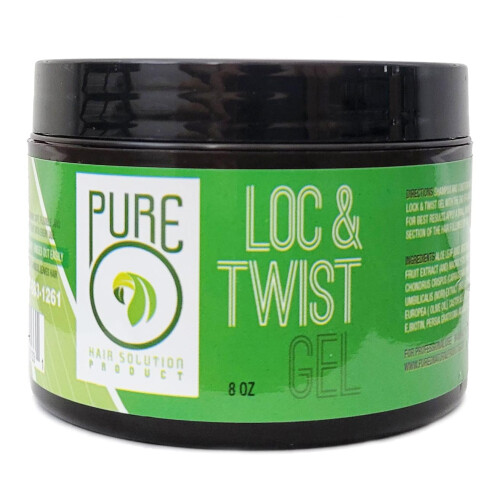 Gel de Fixação e Torção Pure O Hair Solution 8 Oz (Pacote com 1)