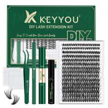 DIY Wimperverlengingsset KEYYOU 300 stuks individuele wimperverlengingsset