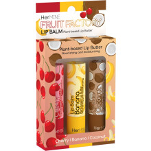 HerMINE Balsamo per labbra Burro per labbra a base vegetale Confezione da 3 Balsamo per labbra nutriente idratante Burro per labbra A lunga durat