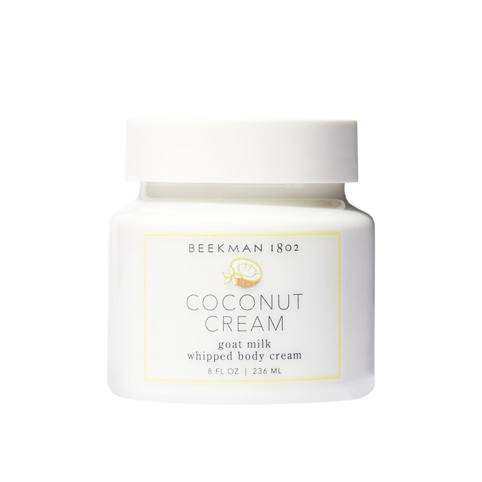 Beekman 1802 Cream Coconut Whipped Body - Scented - 8 Oz - Moisturizes Soothes & Softens - With Coconut Oil & Mango Seed Butter - Mic