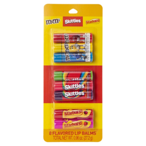 Balm Labial Sabor Mars Candy - Pacote com 8 Variedades