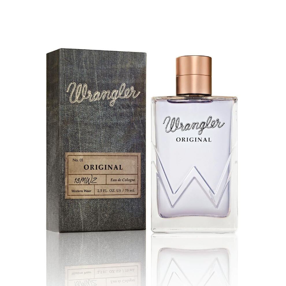 Wrangler Original Cologne For Him by Tru Western, 2.5 fl oz 74 ml - Aromatic, Citrusy, Earthy