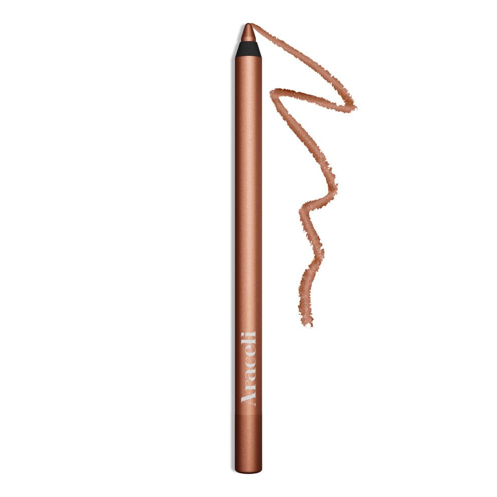 Araceli Beauty Gel Pencil Eyeliner - Water Resistant & Smudge-Proof Long-Lasting Eye Makeup For Precision Lining & Bold Rose Gold Color