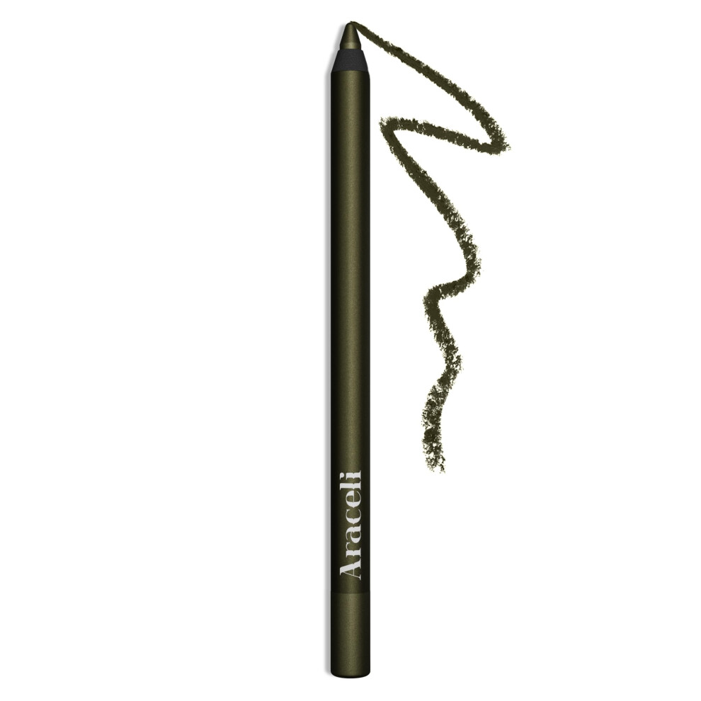 Araceli Beauty Gel Pencil Eyeliner - Water Resistant & Smudge-Proof Long-Lasting Eye Makeup For Precision Lining & Bold Olive Color