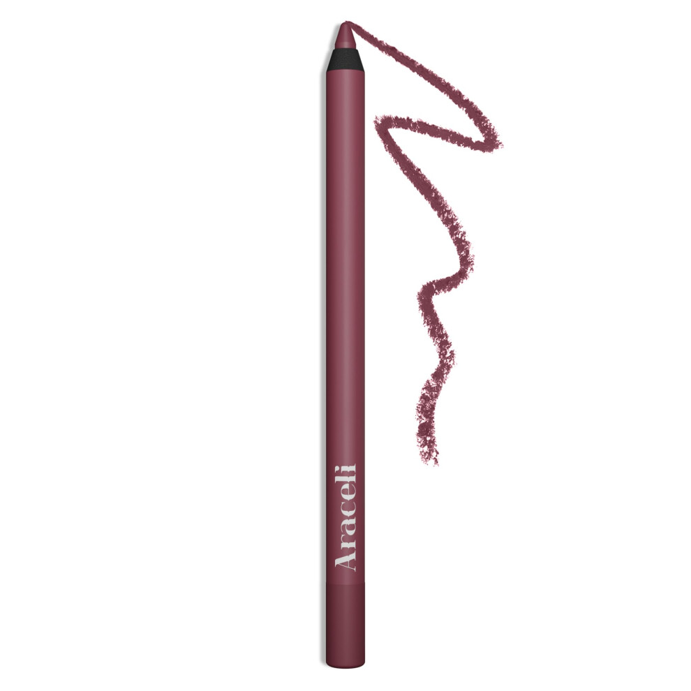 Araceli Beauty Gel Pencil Eyeliner - Water Resistant & Smudge-Proof Long-Lasting Eye Makeup For Precision Lining & Bold Sangria Color