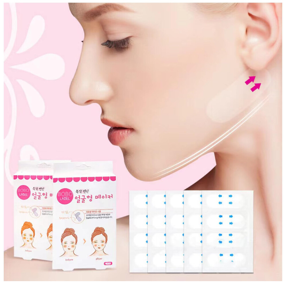 Nswfdzk Invisible Facial Lifting Tape Instant Facial Lift Vshaped Face Tape Facial Lifting Tape For Wrinkled Skin V Shape Face