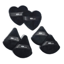 AOA Studio Velvet Puffs Makeup Puff Set de 6 Body Powder Body Powder Velor Makeup Makeule Blenge Foundation Melanger les eponges melanges outils