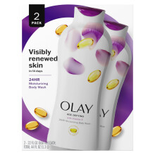 Olay Body Wash Age Defying with Vitamin E & B3 Complex Moisturizing Visibly Smooth Skin 22 fl oz Pack of 2