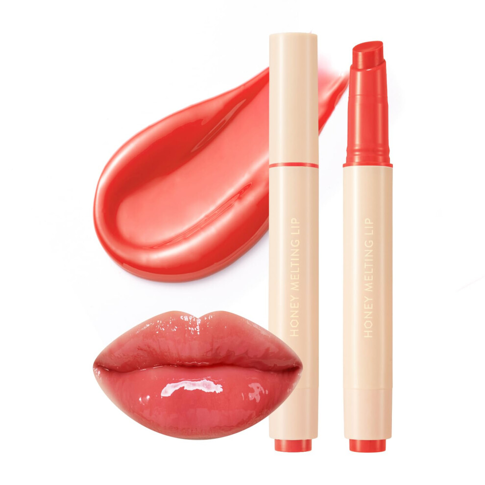 Nature Republic Honey Melting Lip 6-10 (10 Peach) K-Beauty, Lip Plumper, Tint, Balm, Korean, Lip Glosscute, Glow