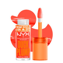 NYX PROFESSIONAL MAKEUP Duck Plump High Pigment Lip Gloss Lip Plumper Gloss mit wrzigem Ingwer  Peach Out