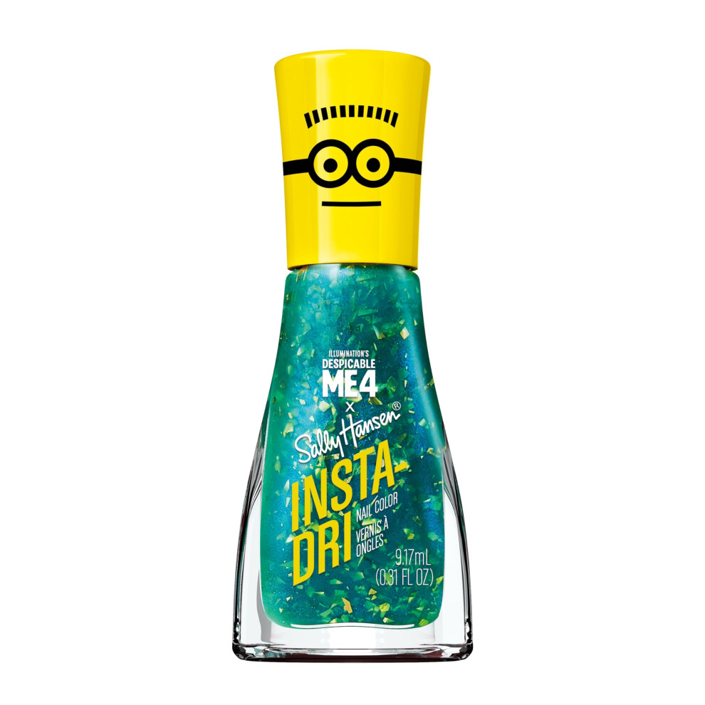 Sally Hansen Insta-Dri X Despicable Me, Maxime Metallic, Quick Dry, Long Lasting, Streak-Free Shine, Metallic Blue Nail Polish