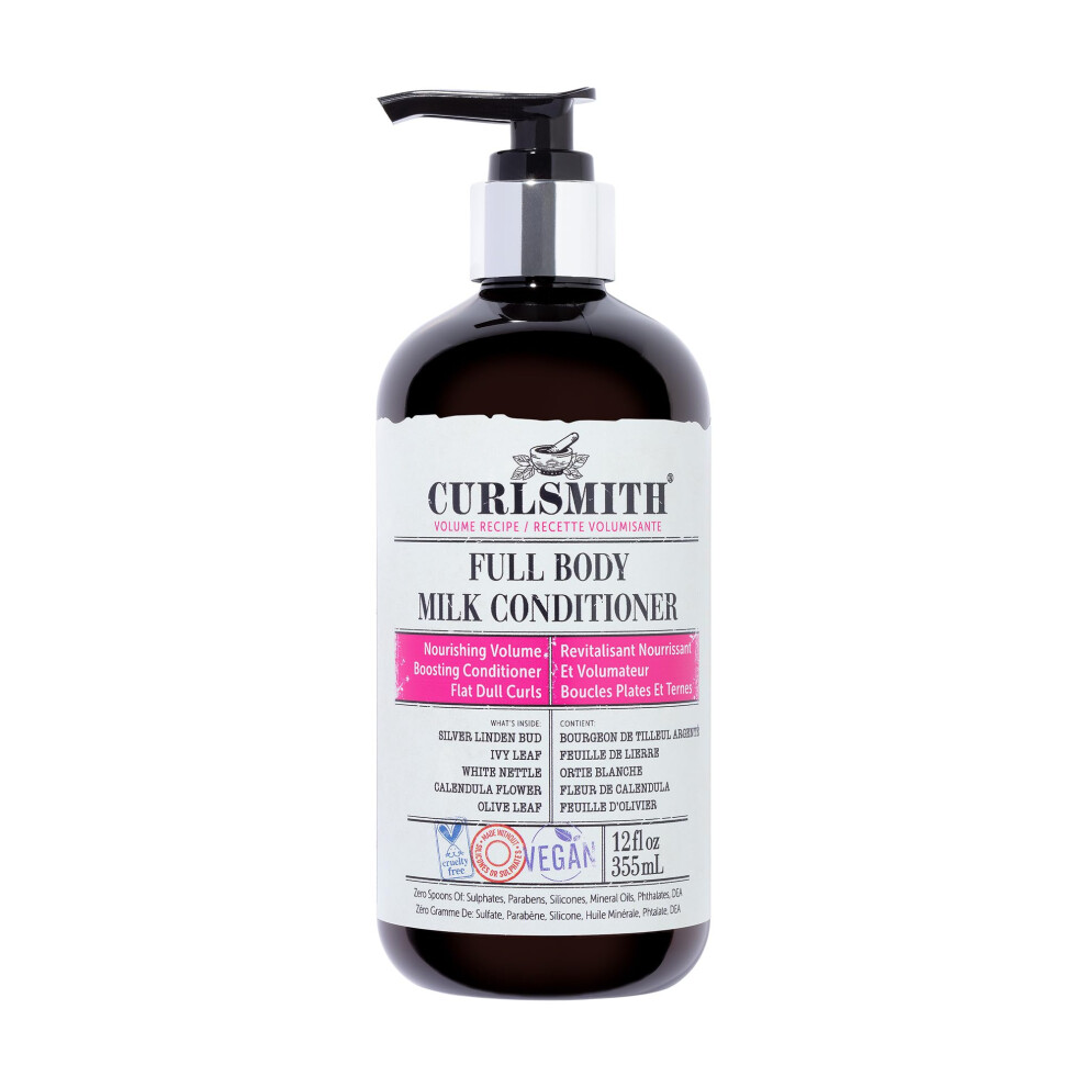 Fabbricante Di Riccioli Curlsmith - Full Body Milk Hair Conditioner Volumizing And Hydrating For Wavy Curly Or Coily Hair Vegan (355Ml/12Fl Oz)