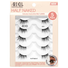 Ardell Naked Half Lashes 434 Fein handgefertigte knstliche Wimpern im Cat-Eye-Stil, 5 Paar, 1 Packung