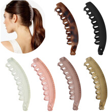 6 stycken banan hrklipp 5 tum stort bananklipp fr tunt fint tjockt hr non glid banankloklmmor fr kvinnor