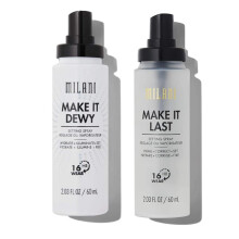 Milani Make It Last Original - Natural Finish 3-in-1 Primer en Fixeerspray + Make It Dewy Fixeerspray 3 in 1 - Hydrateer + Verlicht + Fixeer Make-up F