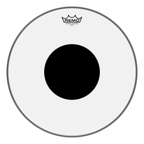 Remo Controlled Sound Clear Drum Head με Μαύρη Τελεία - 16 Ίντσες