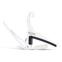 Capo de guitarra de mudan   a r   pida do Kyser para guitarras ac   sticas de 6 cordas KG6W branco puro