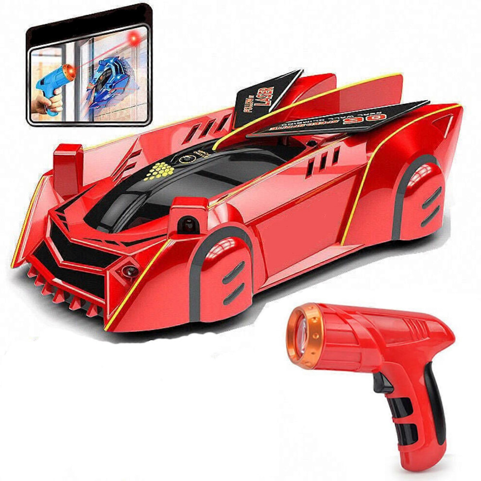 (, One Size) Laser Infra Wall Climbing Racing Car Infra Controlled Rc Stunt Car Kid Toy Red