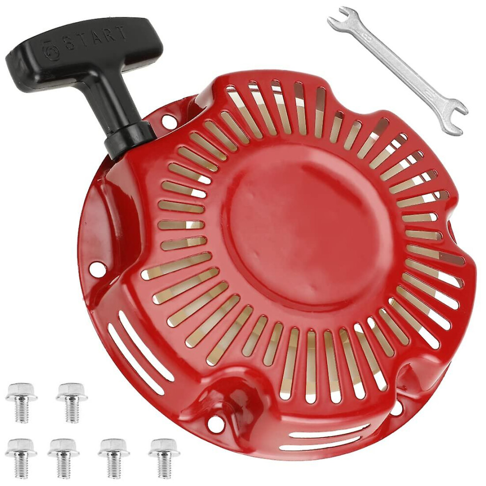 (Red, One Size) Pull Start Recoil Starter Assembly For Predator 79Cc 98Cc 99Cc 100Cc 2.8Hp 3.0Hp Coleman Ct100u Cc100x Ck100 Sk100 Mini Bike Go Kart M 5453883807207