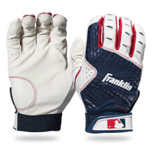 Franklin Sports MLB Luvas de rebatidas - 2    Luvas de rebatidas para jovens Skinz - Luvas de rebatidas de beisebol juvenil - Luvas de rebatidas da