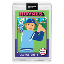 Topps PROJEcT 2020 Karte 102  1975 George Brett von Keith Shore