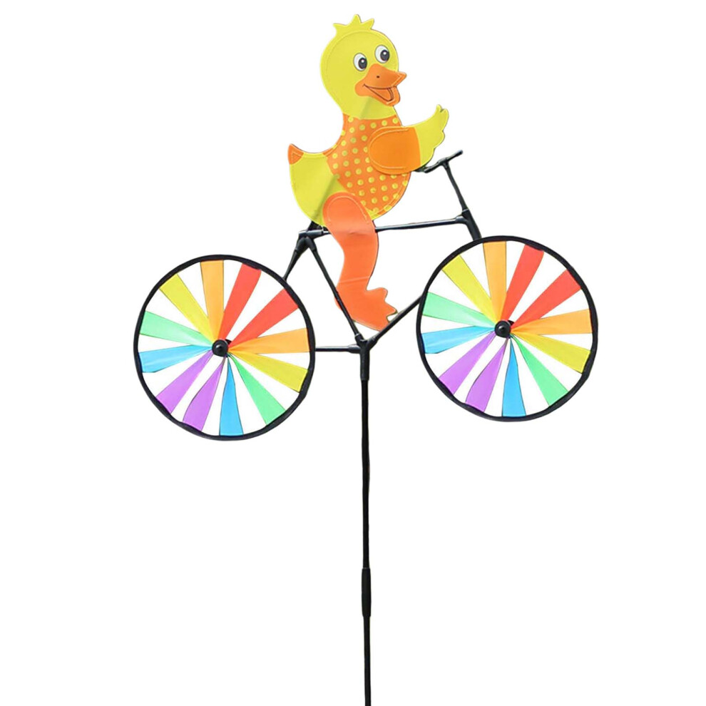 Closkye (Duck) Animal Bike Wind Spinner Yard Art Whirly Garden Stakes Decorations For Garden Ornament Supplies Und Sale