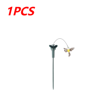 (Bird 1PC) Solar Powered Flying Wobble Solar Flying Bird Butterfly Artificial Fake Hummingbird Garden Decor