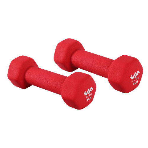 Jfit Neoprene Dabbell Pairs 3 lb