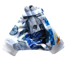 Battle Sports Blue Strips Doom 1.0 Glove de fotbal receptoare largi - Manu?i de fotbal pentru adul?i ?i tineri - Manu?i ultra prinse