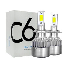 Paar H7 COB-LED Scheinwerferbirnen-Kit 6000K Weiß, Abblend- und Fernlicht, 36000lm, 36W, IP68
