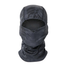 (Black, One size) Camouflage Balaclava for Cycling Army, Tactical Men Helmet, Full Face Mask